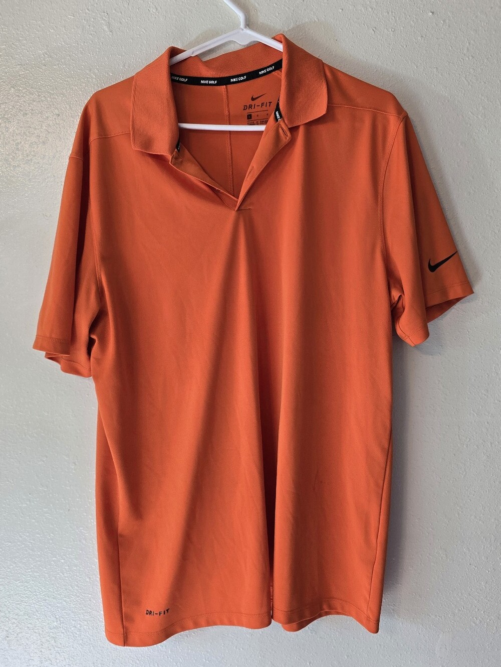 Nike Golf Men's Dri-Fit Victory Solid Polo Shirt - Orange (Size Large)